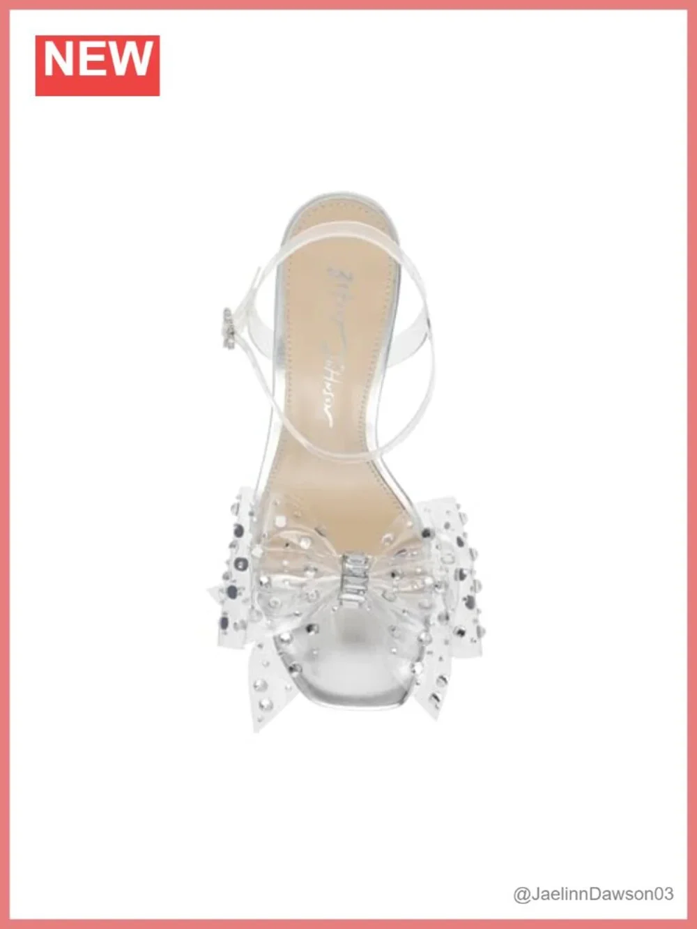 Betsey Johnson Pratt Heeled Sandals Platform PU Block Heel Open Toe